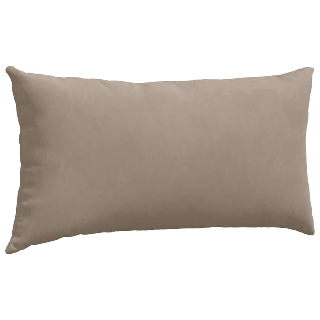 Sofa Pillows 2 pcs Taupe 80 x 40 cm Fabric